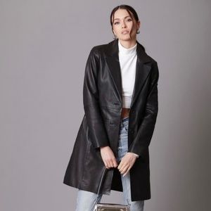 Avec Les Filles Leather Coat